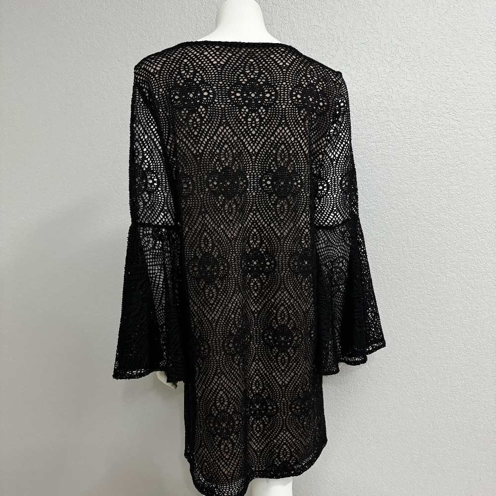 Emma & Michele Black Lined Lace Dress - Picture 6 of 10